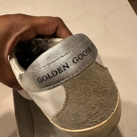 Golden Goose White and Bordeaux Sneakers - Picture 7 of 8